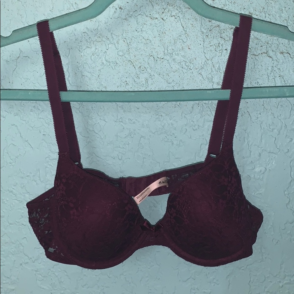 Purple lace bra